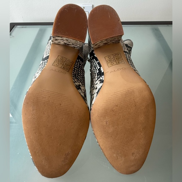 ALDO Snakeskin heeled ankle Booties - Women size 10 US - Picture 12 of 13